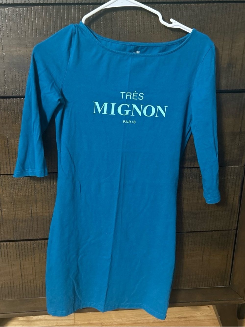 Teal Women's Boatneck Tunic dress